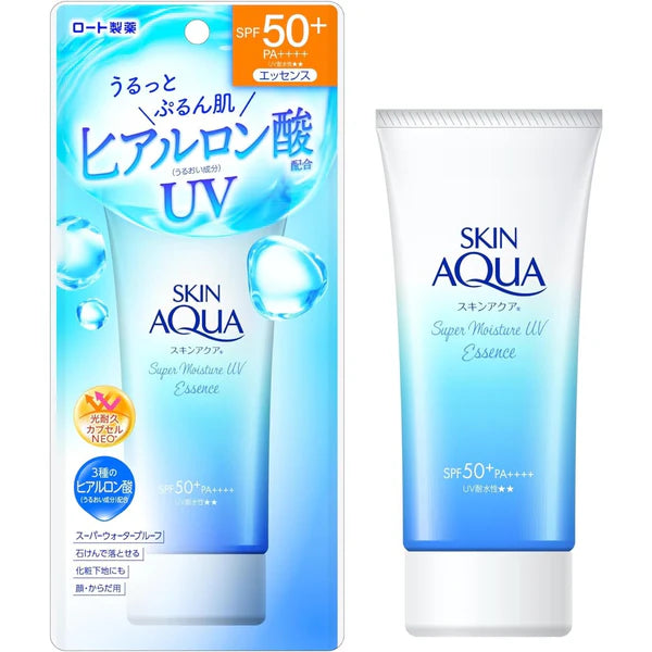 Protector solar Rohto Skin Aqua Super Moisture UV Essence FPS 50+ 80 g