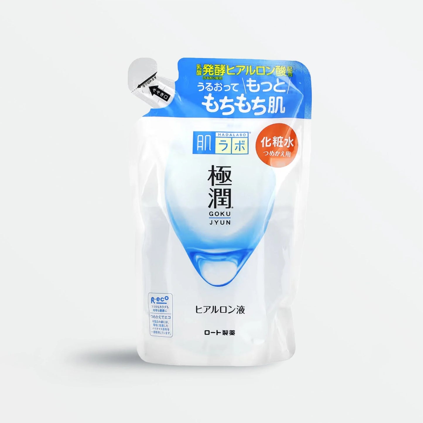 Recambio de loción hidratante súper hialurónica Rohto Hada Labo Gokujyun de 170 ml