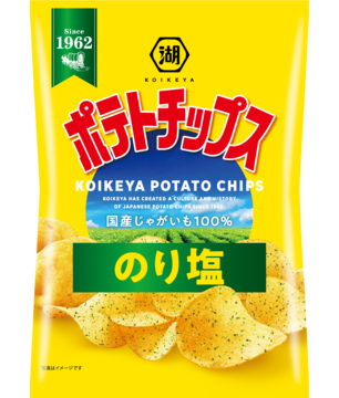 Koikeya Potato Chips Nori Shio — reference packaging; actual pack size to be confirmed