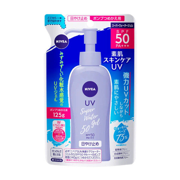 Recambio de protector solar Nivea Sun Protect Super Water Gel SPF50 PA+++ 125 g