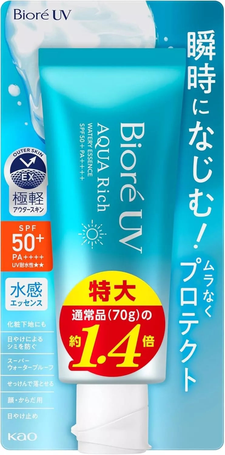 Kao Biore UV Aqua Rich Watery Essence SPF50+ PA++++ Big Size 100g